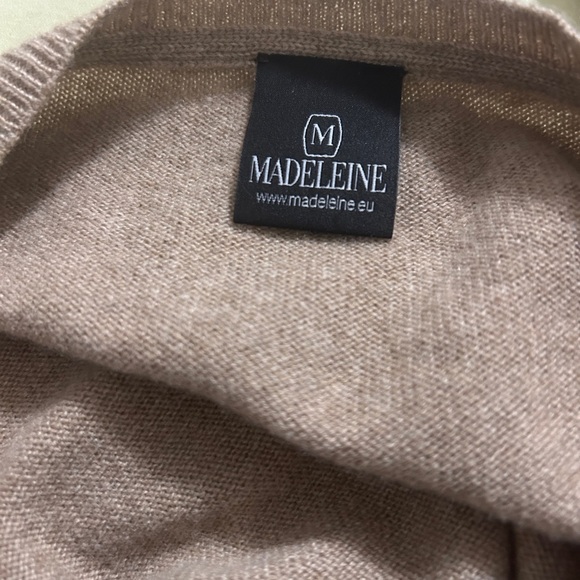 Madeleine Cashmere Wool V Neck Grey Jumper Size 18/20 GB - Picture 2 of 7